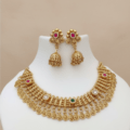 Swati Necklace Set - Brass High Gold
