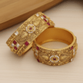 Designer Premium Bangles - Brass High Gold
