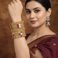 Designer Premium Bangles - Brass High Gold