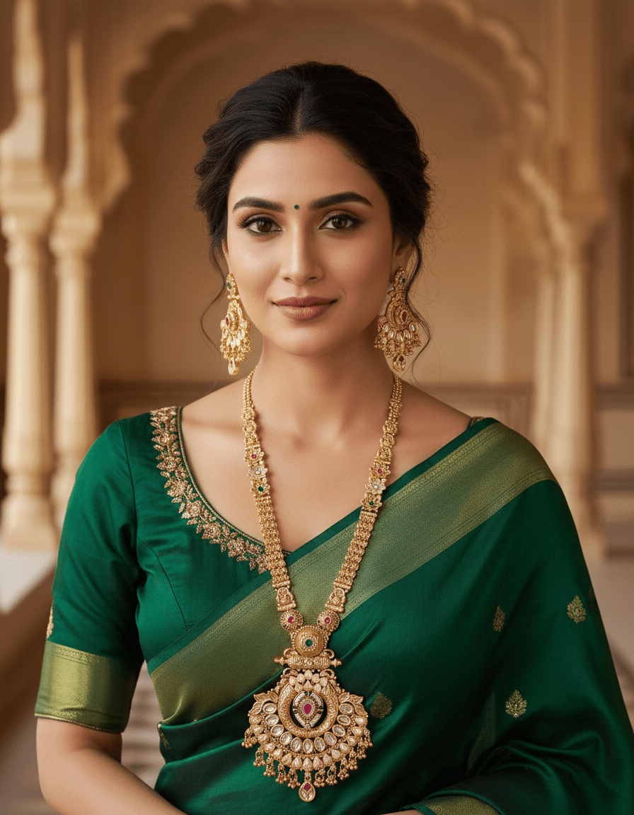 Niharika High Gold Long Set