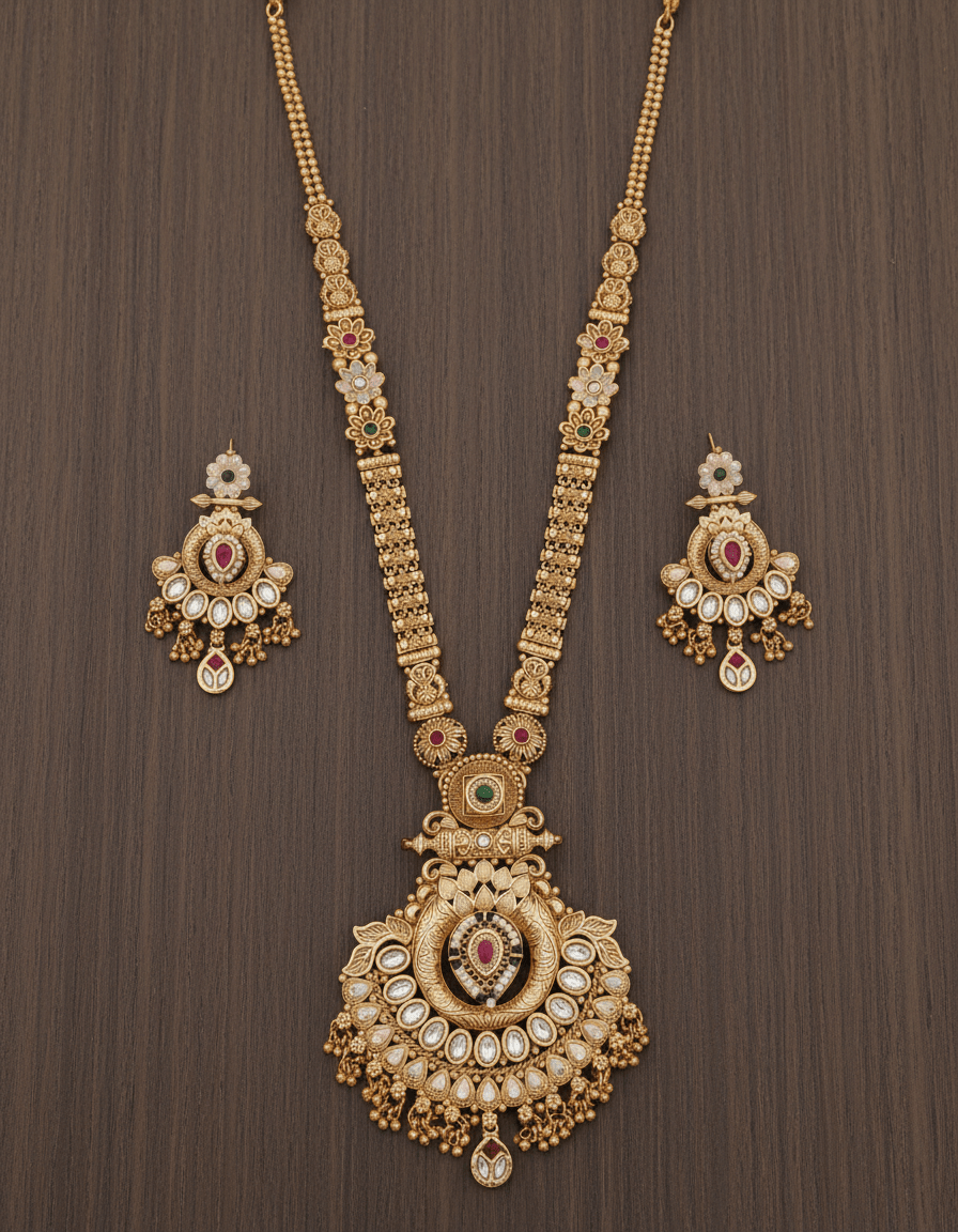 Niharika High Gold Long Set