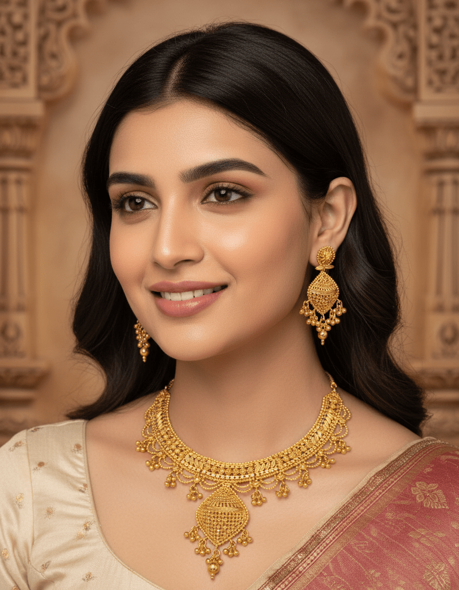 Roshni Premium Forming Necklace Set