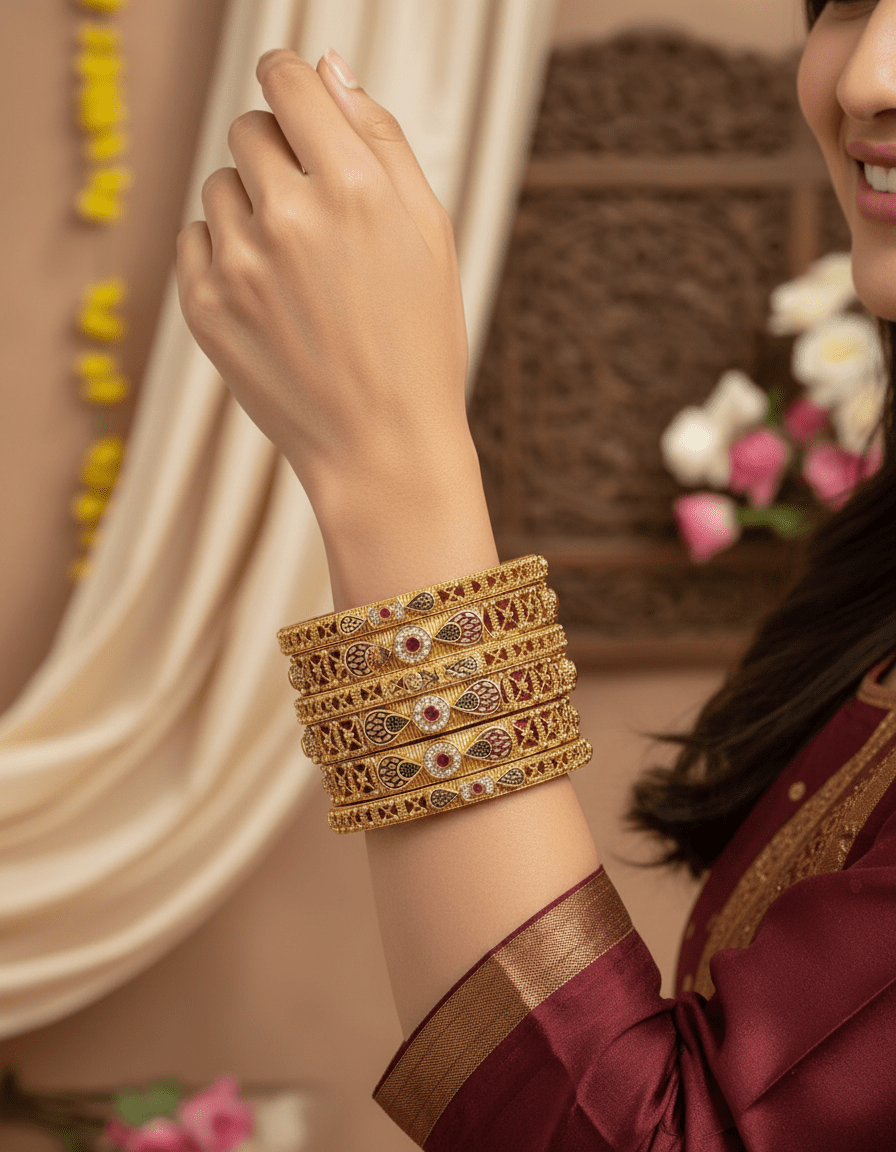 Vanika Premium Bangles - Set of 6