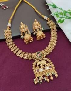 Premium Heritage Chandan Patta Style Necklace Set