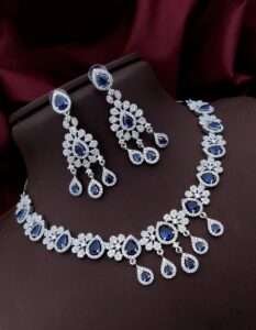 Rebecca Premium Quality American Diamond Necklace Set