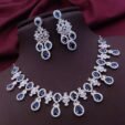 Helen Premium Quality American Diamond Necklace Set