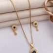 Tara American Diamond High Gold Pendant Set