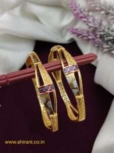 Pragati Premium Direct Gold Bangle - Set of 2