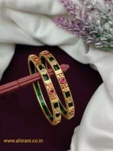 Kavita Premium Direct Gold Bangle - Set of 2