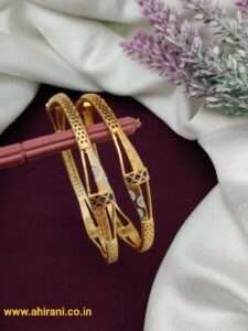 Viana Premium Direct Gold Bangle - Set of 2