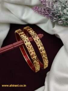 Nikita Premium Direct Gold Bangle - Set of 2