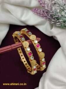 Dakshina Premium Direct Gold Bangle - Set of 2